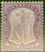 Rare Postage Stamp from Montserrat 1914 6d Dull & Brt Purple SG43a Fine Very Lightly Mtd Mint