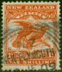Valuable Postage Stamp New Zealand 1908 1s Orange-Red SG385 Fine Used