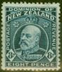 Valuable Postage Stamp from New Zealand 1909 8d Indigo-Blue SG393 P.14 x 14.5 Fine Mtd Mint