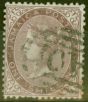Old Postage Stamp from Jamaica 1862 1s Purple-Brown SG6a Fine Used