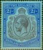 Old Postage Stamp from Nyasaland 1926 2s Purple & Blue-Pale Blue SG109 V.F Very Lightly Mtd Mint