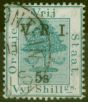 Rare Postage Stamp from O.F.S 1900 5s on 5 Green SG122 Fine Used