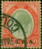 Valuable Postage Stamp S.W.A 1927 £1 Pale Olive-Green & Red SG57 Fine Used