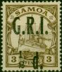 Samoa 1914 1/2d on 3pf Brown SG101b 'No Fraction Bar' Fine MM . King George V (1910-1936) Mint Stamps