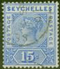 Valuable Postage Stamp from Seychelles 1900 15c Ultramarine SG30 Fine Used
