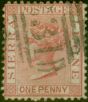 Valuable Postage Stamp Sierra Leone 1873 1d Rose-Red SG11 Good Used