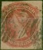 Old Postage Stamp from South Australia 1867 2s Rose-Carmine SG43 Good Used