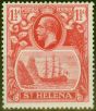 Old Postage Stamp from St Helena 1937 1 1/2d Dp Carmine-Red SG99f Fine Lightly Mtd Mint