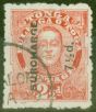 Old Postage Stamp from Tonga 1895 7 1/2d on 2 1/2d Vermilion SG31 Good Used