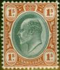 Old Postage Stamp Transvaal 1903 1s Grey-Black & Red-Brown SG256 Fine MM