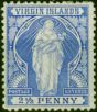 Virgin Islands 1899 2 1/2d Ultramarine SG45 Fine MM Queen Victoria (1840-1901) Valuable Stamps