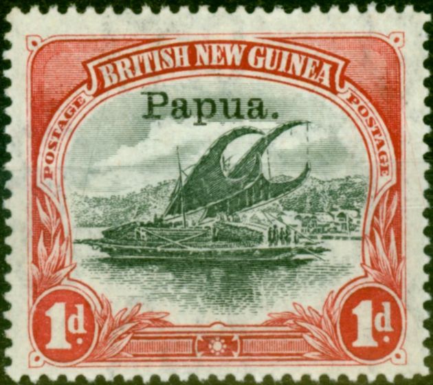 Valuable Postage Stamp from Papua New Guinea 1907 1d Black & Carmine SG39 V.F Very Lightly Mtd Mint