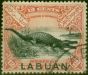 Rare Postage Stamp Labuan 1897 12c Vermilion SG95a Fine Used