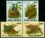 Malaysia 1986 Protected Birds Set of 4 SG331-334b V.F MNH  Queen Elizabeth II (1952-2022) Valuable Stamps