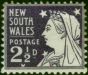 N.S.W 1897 2 1/2d Deep Violet SG296a Fine MM. Queen Victoria (1840-1901) Mint Stamps