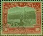 St Kitts & Nevis 1923 10s Black & Red-Emerald SG58 V.F.U 'Madame Joseph' Cancel  King George V (1910-1936) Old Stamps