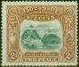 Old Postage Stamp St Lucia 1902 2d Green & Brown SG63 Fine MM