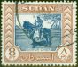 Valuable Postage Stamp from Sudan 1960 8p Deep Blue & Brown SG136a Very Fine Used