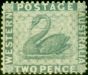 Rare Postage Stamp from Western Australia 1888 2d Grey SG104 Fine & Fresh Lightly Mtd Mint
