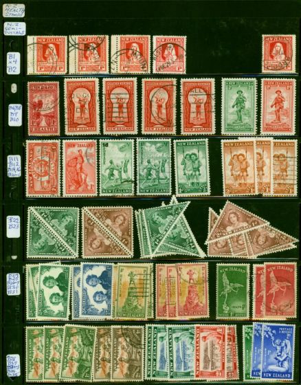New Zealand 1929-1995 Small Collection of Health Stamps Fine Mint & Used. King George V (1910-1936) Used Stamps