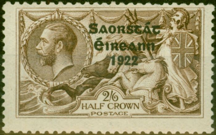 Collectible Postage Stamp Ireland 1925 2s6d Chocolate-Brown SG83 Fine MNH