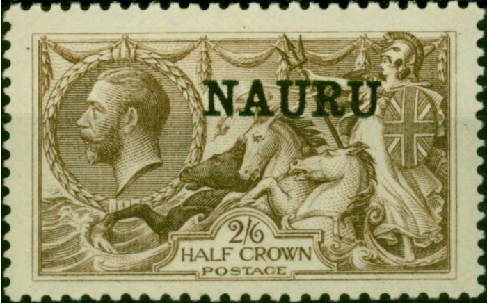 Nauru 1919 2s6d Chocolate-Brown SG24 Fine VLMM. King George V (1910-1936) Mint Stamps