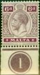 Collectible Postage Stamp from Malta 1918 6d Dull Purple & Magenta SG80a Fine Lightly Mtd Mint