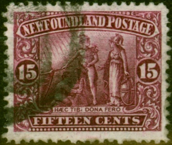 Valuable Postage Stamp Newfoundland 1911 15c Lake SG127 Fine Used