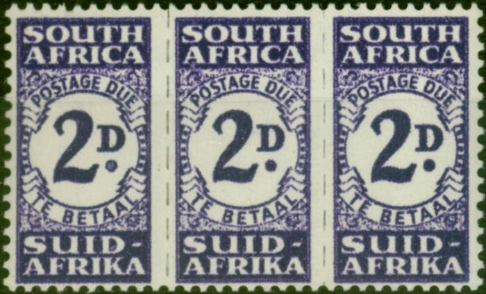 Rare Postage Stamp South Africa 1943 2d Bright Violet SGD32a Very Fine MNH