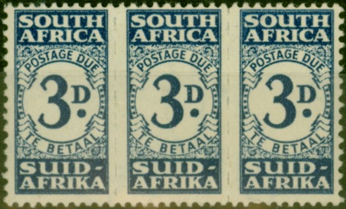 Collectible Postage Stamp South Africa 1943 3d Indigo SGD33 Fine LMM