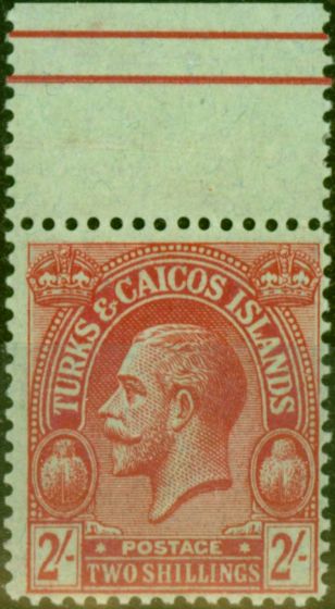 Collectible Postage Stamp from Turks & Caicos 1922 2s Red-Emerald SG174 V.F MNH