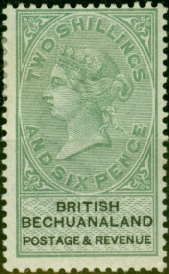 Old Postage Stamp from Bechuanaland 1888 2s6d Green & Black SG17 V.F & Fresh Mtd Mint