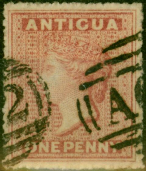 Collectible Postage Stamp Antigua 1864 1d Dull Rose SG6 V.F.U