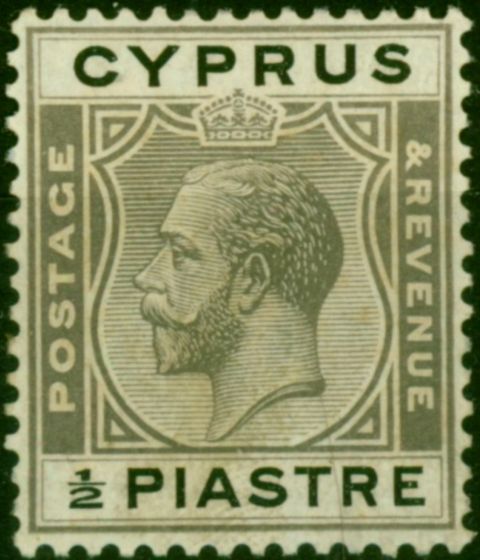 Cyprus 1924 1/2pi Brownish Black & Black SG104 Fine MM  King George V (1910-1936) Collectible Stamps