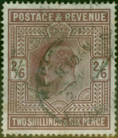 Valuable Postage Stamp GB 1911 2s6d Dull Reddish Purple SG316 Fine Used (2)