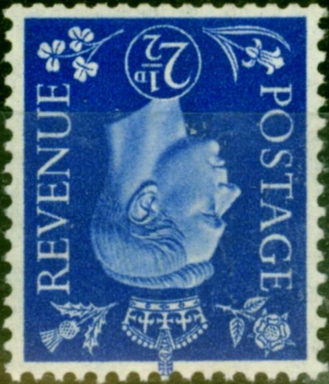Valuable Postage Stamp from GB 1937 2 1-2d Ultramarine SG466wi Wmk Inverted Fine MNH