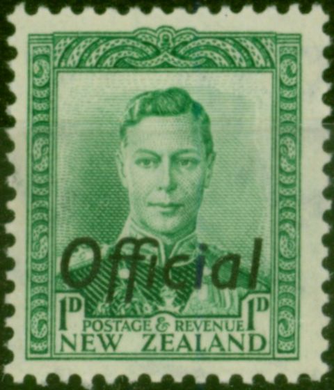 Old Postage Stamp New Zealand 1938 1/2d Green SG0134 Fine LMM