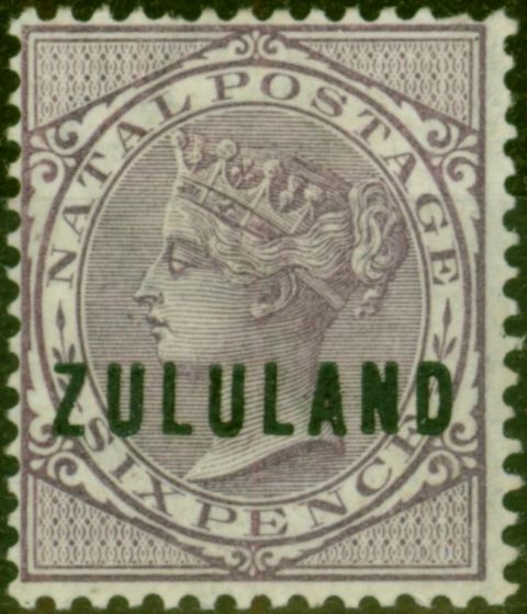 Valuable Postage Stamp from Zululand 1893 6d Dull Purple SG16 Fine LMM
