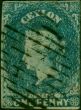 Ceylon 1857 1d Deep Turquoise-Blue SG2 Good Used (3) Queen Victoria (1840-1901) Old Stamps
