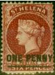Valuable Postage Stamp from St Helena 1864 1d Lake SG6 Type A Good Unused