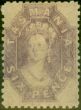Old Postage Stamp from Tasmania 1865 6d Slate-Violet SG75 Worn Impression Fine Mtd Mint