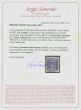 Rare Postage Stamp Virgin Islands 1887 6d Deep Violet SG39 V.F.U with 'Sismondo' Certificate