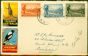 Rare Postage Stamp from Australia 1934 Centenary of Victoria Set of 3 SG147-149 on FDC to Canada Fine & Attractive