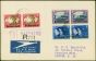 Old Postage Stamp Bechuanaland 1945 Victory Set of 3 SG129-131 Fine Used on Reg 1st Day Postcard
