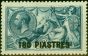 Old Postage Stamp from British Levant 1921 180pi on 10s Dull Grey-Blue SG50 V.F Lightly Mtd Mint