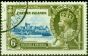 Rare Postage Stamp from Cayman Islands 1935 6d Light Blue & Olive-Green SG110 Very Fine Used
