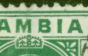 Old Postage Stamp from Gambia 1912 1/2d Dp Green SG86var Deformed B in GAMBIA V.F.U