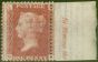 Old Postage Stamp from GB 1864 1d Rose-Red SG43 Pl 203 Selvedge `IN WETTING THE` Fine & Fresh Lightly Mtd Mint