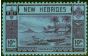 Rare Postage Stamp New Hebrides 1938 10f Violet-Blue SG63 Fine MNH (2)