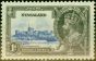 Old Postage Stamp Nyasaland 1935 1d Ultramarine & Grey SG123k 'Kite & Vertical Log' Fine & Fresh MM